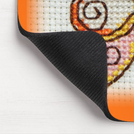 Butterfly-Handstickerei Mousepad (Ecke)