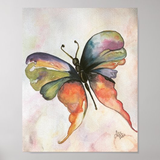 Butterfly Happiness Premium Leinwand Poster (8x10) (Vorne)