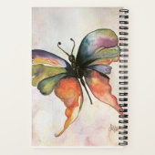 Butterfly Happiness Spiral Notebook Notizblock (Rückseite)