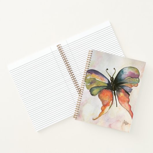 Butterfly Happiness Spiral Notebook Notizblock (Innenseite)