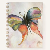 Butterfly Happiness Spiral Notebook Notizblock (Vorderseite)