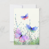 Butterfly Happy Birthday Card (Rückseite)