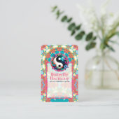Butterfly Harmonie Yoga Holistische Wellness Visitenkarte (Stehend Vorderseite)