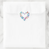 Butterfly Heart Aesthetic Sticke Herz-Aufkleber (Tasche)