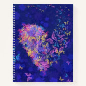 Butterfly-Heart-Notebook-Malerei Liebe Notizblock (Vorderseite)