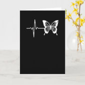 Butterfly Heartbeat Karte (Gelbe Blume)