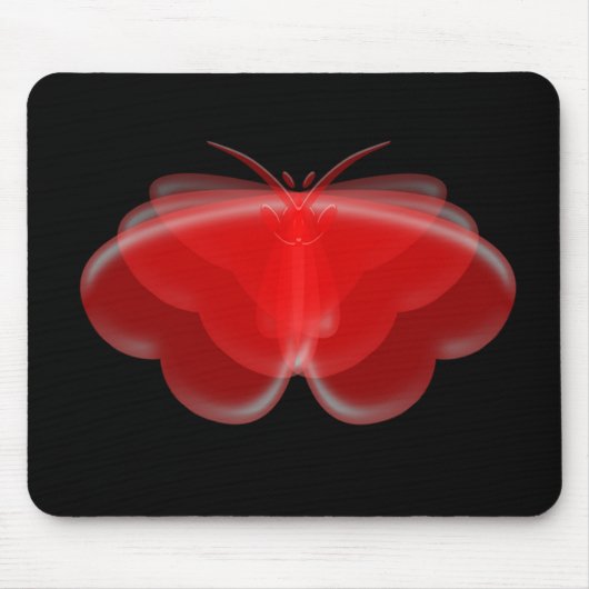 Butterfly Hearts Mouse Pad Mousepad (Vorne)