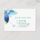 Butterfly Heaven Hair Stylist Visitenkarte (Rückseite)
