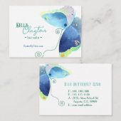 Butterfly Heaven Hair Stylist Visitenkarte (Vorne/Hinten)