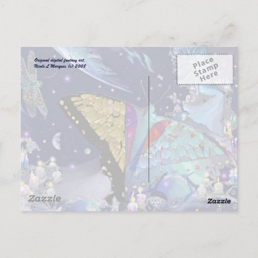 Butterfly Heaven Postkarte (Rückseite)