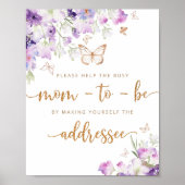 Butterfly Helfen Sie der geschäftigen Mama, einen  Poster (Vorne)