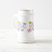 Butterfly Hello Spring Bierglas (Vorderseite Links)