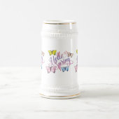 Butterfly Hello Spring Bierglas (Mittel)