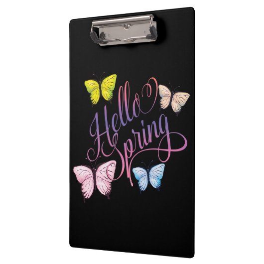 Butterfly Hello Spring Klemmbrett (Links)