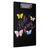 Butterfly Hello Spring Klemmbrett (Rechts)