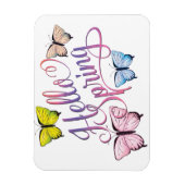 Butterfly Hello Spring Magnet (Vertikal)