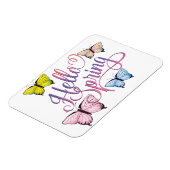 Butterfly Hello Spring Magnet (Linke Seite)