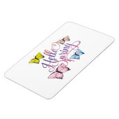 Butterfly Hello Spring Magnet (Linke Seite)