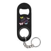 Butterfly Hello Spring Mini Flaschenöffner (Rückseite)