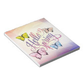 Butterfly Hello Spring Notizblock (angewinkelt)
