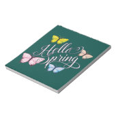 Butterfly Hello Spring Notizblock (Rotiert)