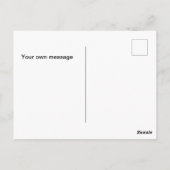 Butterfly Hello Spring Postkarte (Rückseite)