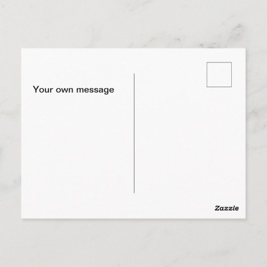 Butterfly Hello Spring Postkarte (Rückseite)