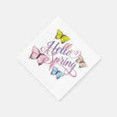 Butterfly Hello Spring Serviette (Ecke)