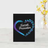 Butterfly Herz Suizid Bewusstsein psychische Gesun Karte (Gelbe Blume)