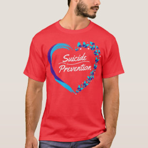 Butterfly Herz Suizid Bewusstsein psychische Gesun T-Shirt