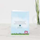 Butterfly Herzkarte Karte (Rückseite)