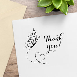 Butterfly Herzlichen Dank Gummistempel