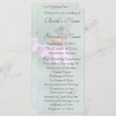 Butterfly-Hochzeitsprogramm /grau Programm (Vorne/Hinten)