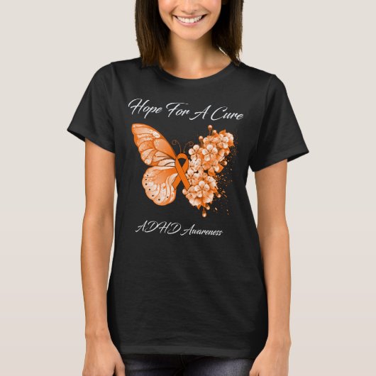 Butterfly-HOFFNUNG FÜR EIN KURZES ADHD-Bewusstsein T-Shirt (Vorderseite)