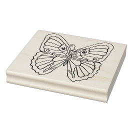 BUTTERFLY Holz Art Briefmarke Gummistempel