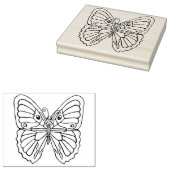 BUTTERFLY Holz Art Briefmarke Gummistempel (Stempel)