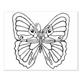 BUTTERFLY Holz Art Briefmarke Gummistempel (Prägung)