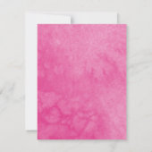 Butterfly Hot Pink Bow Floral Spanish Quinceanera Einladung (Rückseite)