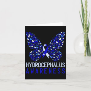 Butterfly Hydrocephalus Awareness Montag Blue Ribb Karte