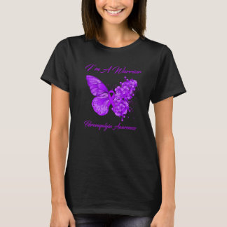 Butterfly I BIN A Warrior Fibromyalgie Bewusstsein T-Shirt