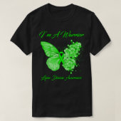 Butterfly I bin ein Krieger Lyme-Krankheit Bewusst T-Shirt (Design vorne)