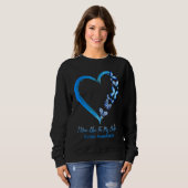 Butterfly I Wear Blue For My Brother Autism Awaren Sweatshirt (Vorne ganz)