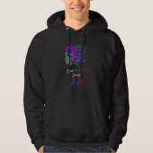 Butterfly I Wear Teal & Purple For Aunt Suicide Pr Hoodie (Vorderseite)