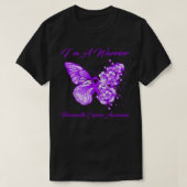 Butterfly Ich bin ein Krieger-Bauchspeicheldrüsenk T-Shirt (Design vorne)