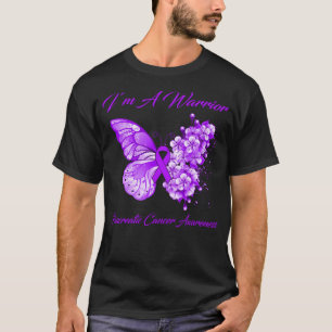 Butterfly Ich bin ein Krieger-Bauchspeicheldrüsenk T-Shirt