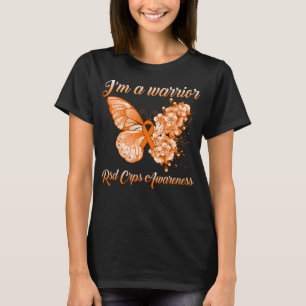 Butterfly Ich bin ein Krieger RSD CRPS Bewusstsein T-Shirt