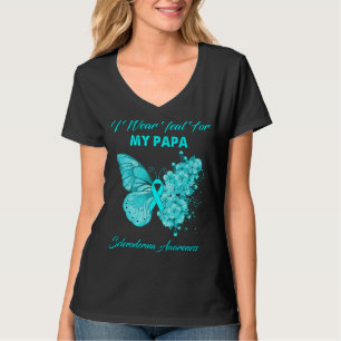 Butterfly Ich trage Aquamarin für meine Papa Scler T-Shirt