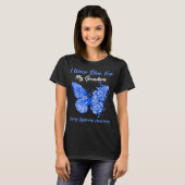 Butterfly Ich trage Blau für meine Großmutter Char T-Shirt (Vorne ganz)