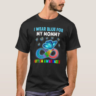Butterfly Ich trage Blau für meine Mama Autismus A T-Shirt
