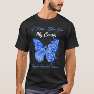 Butterfly Ich trage Blau für meinen Cousin Osteoge T-Shirt